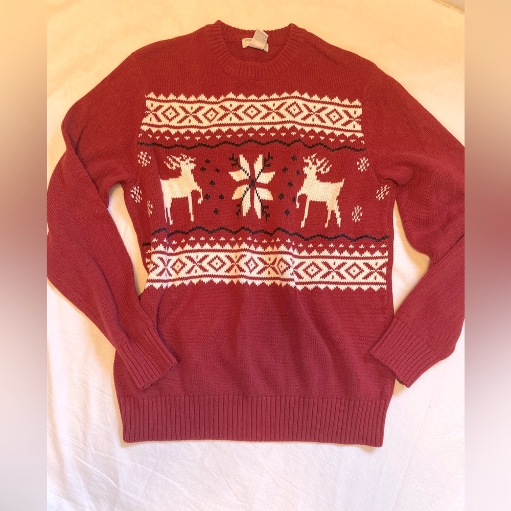 Vintage dockers grandpa holiday sweater size medium
